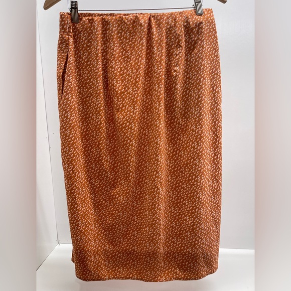Toad&Co Warm Orange Patterned Maxi Skirt - Picture 2 of 4